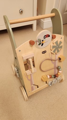 Little wooden baby - wooden, walker