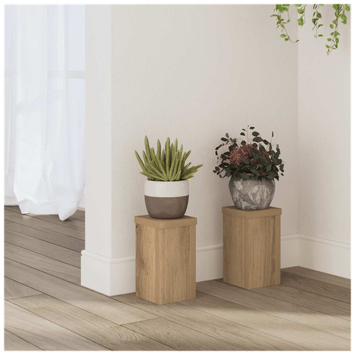 Wooden plant stand oak - plant,