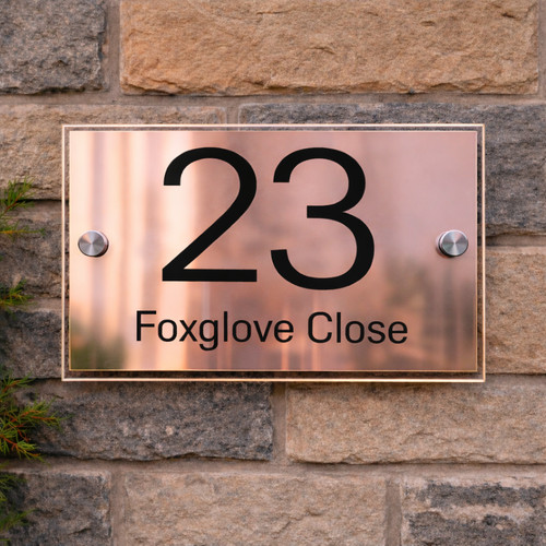 House number plaque - house,