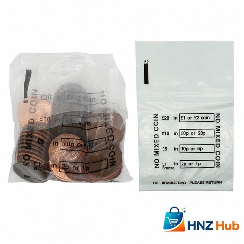 1000x plastic coin bags - 1000x,