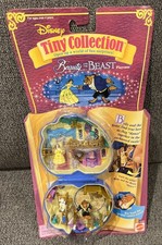 Polly Pocket Disney Beauty and the Beast Tiny Collection Playcase 1995 Sealed