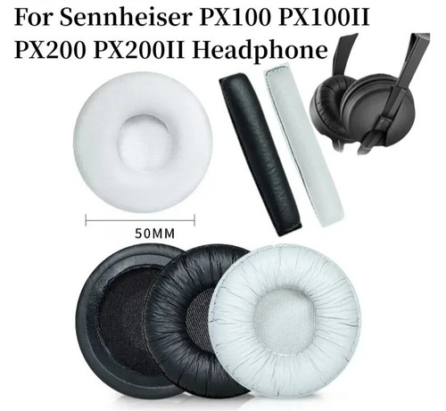 Black leather ear - black, for