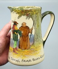 1930s ROYAL DOULTON 'Under the Greenwood Tree' JUG / PITCHER Robin Hood 7"
