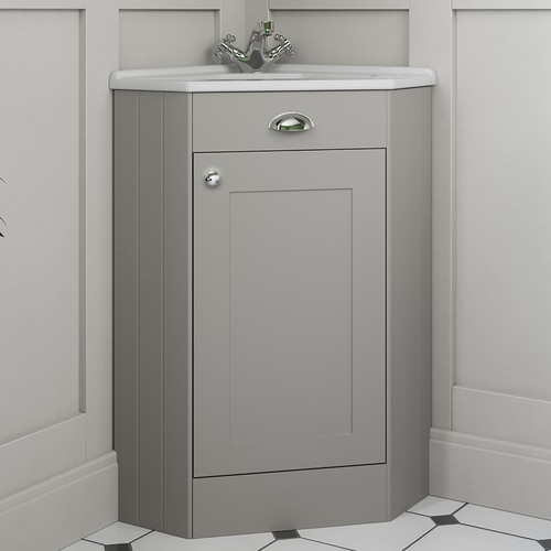 Corner bathroom vanity unit - vanity,
