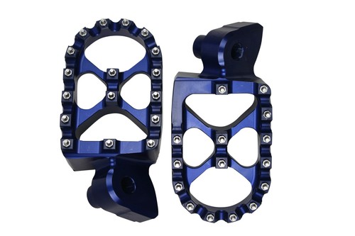 Blue motocross footrests - mx,