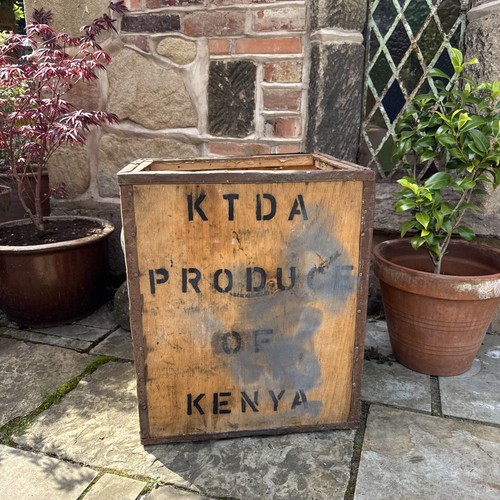 Vintage tea shipping crate - vintage,