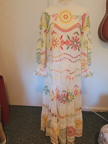 Zara colourful long dress - colourful,