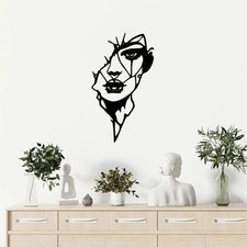 Men Face Metal Wall Art