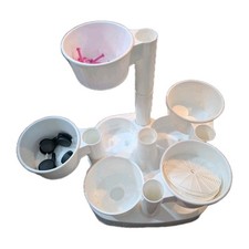 Vintage Stackable Planter System Plastmeccanica Made In Italy On Wheels FB