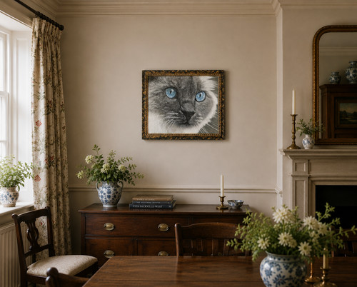 Framed print original - print, my