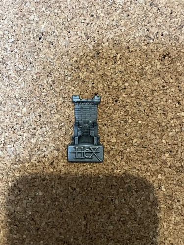Alton towers hex pin badge - towers, |