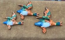 Vintage Set of 3 Flying Ducks