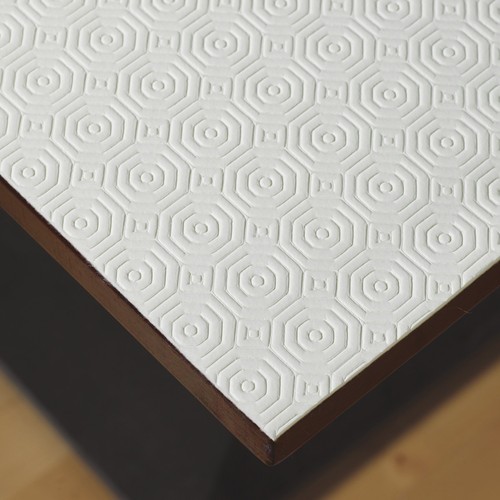 Cream thick table protector - table,