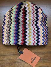 NWT Authentic MISSONI CHEVRON BEANIE HAT 1 Size Unisex
