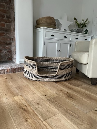 Large new wicker dog basket - large,,