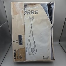 NEW Sealed Ikea Ekorre Kids Gray Polyester Hanging Chair #17915- No Pad/ Cushion