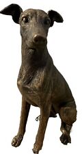 Greyhound Whippet Dog Statue Ornament Figurine Cold Cast Bronze.