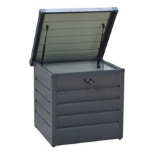 Large Feed Bins Storage Box 200L Galvanised Metal Outdoor Waterproof Lockable