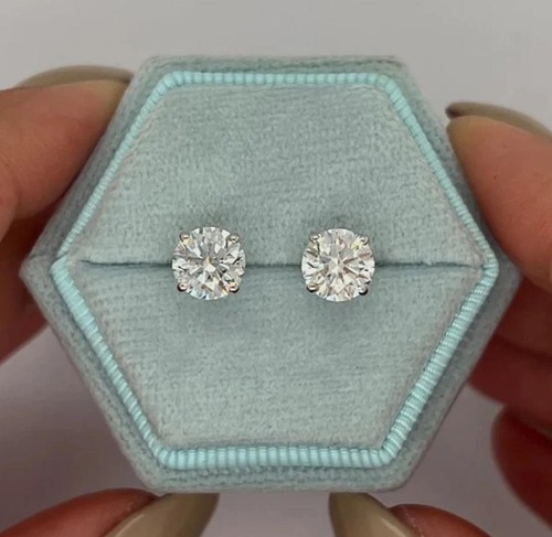 14ct white gold finish round - gold,
