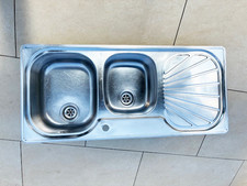 Franke stainless steel double bowl kitchen sink