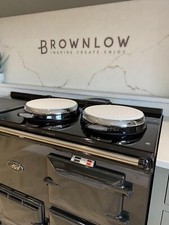 New Silicone White Lid Covers Chef Pads - Pair Suitable for Aga