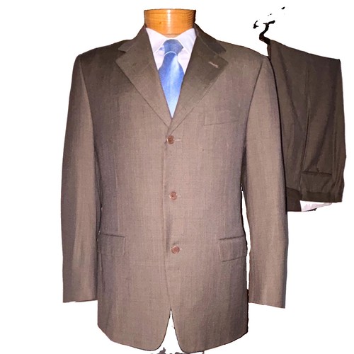 Canali men brown wool - men's,