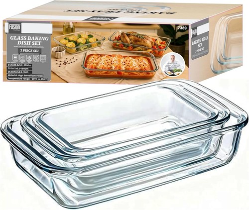 Glass baking dishes set - baking,