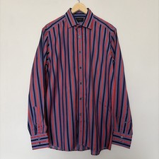 Duchamp Mens Striped Button Up