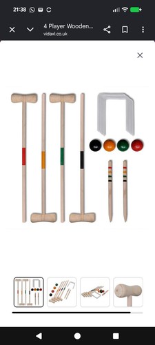 Player wooden croquet set - 4,