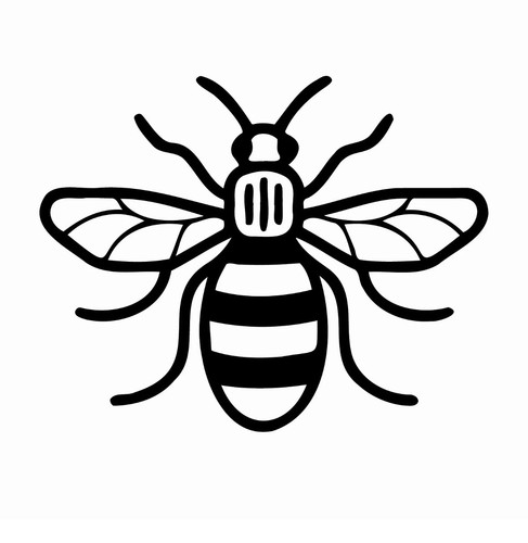 Manchester bee vinyl decal - manchester,