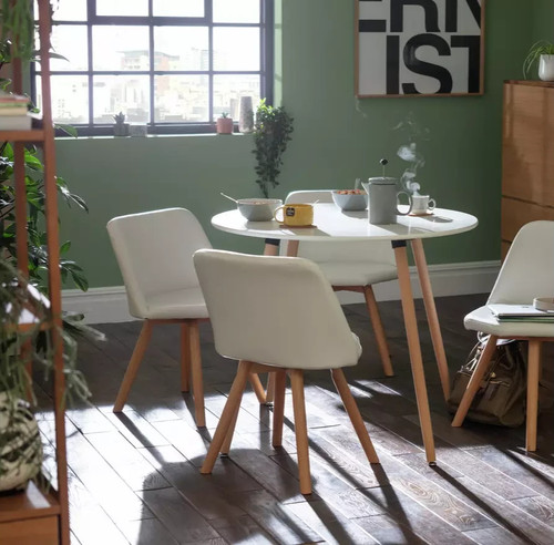 Quattro white dining table 4 - white,