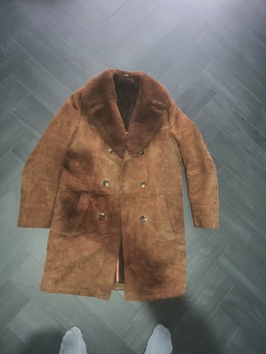 Mens vintage sheepskin - vintage, coat