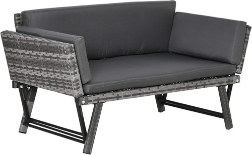 Outsunny rattan garden sofa - outsunny,
