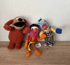 THE MUPPETS - ROWLF ANIMAL & GONZO 14cms Plush Soft Toys from McDonalds