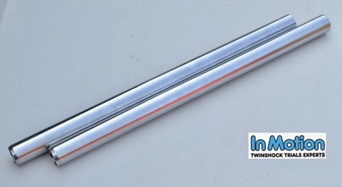 Front fork stanchions - front, (pair)