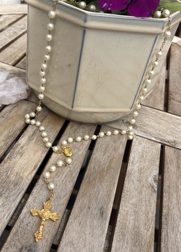 Vintage gold tone cream - tone,