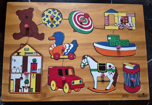 Vintage wooden puzzles with - vintage,