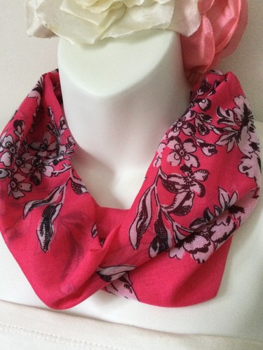 Fuchsia flower pattern viscose - pattern,