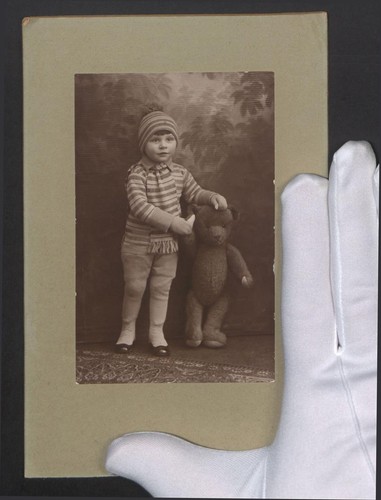 Photograph young boy with - a,