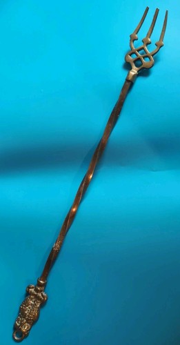 Vintage solid brass long - brass,