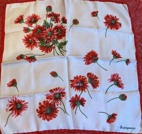 Vintage jacqmar silk scarf - silk,