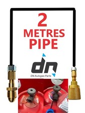 TRANSFER GAS HOSE FORKLIFT CYLINDER TO UK POL LPG 2METRE PIPE