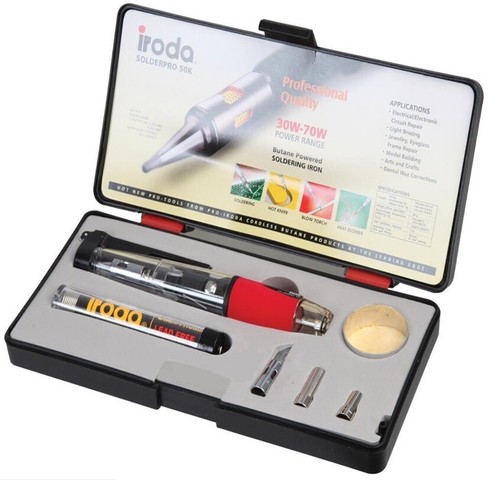 Gas soldering iron - kit, pro