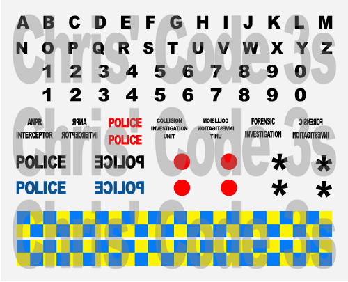 Code police adhesive vinyl - code,