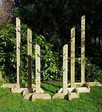  3 Pairs of Show Jump Training Wings with a choice Jump Cups FREE Delivery 