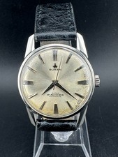 Vintage Buren Super Slender Automatic Men's Micro Rotor 34mm Watch Runs!