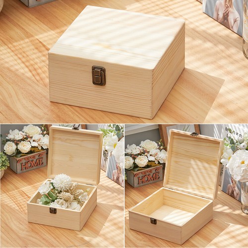 Plain wooden storage gift - wooden, box