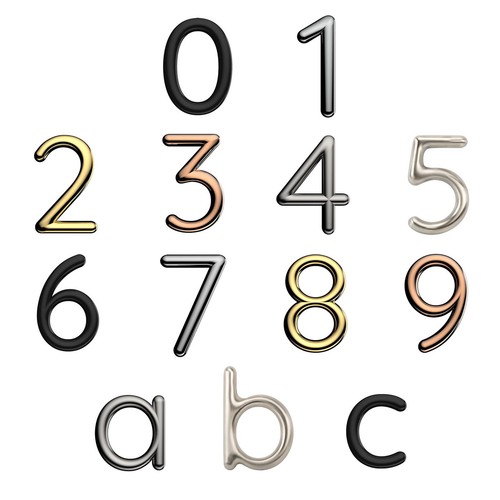 House door numbers - door,