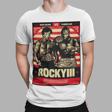 Rocky Balboa T-Shirt Clubber Lang Mens Film Rocky III Training Boxing Retro Gift