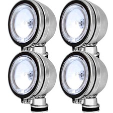 4" CLEAR WHITE HALOGEN CAR